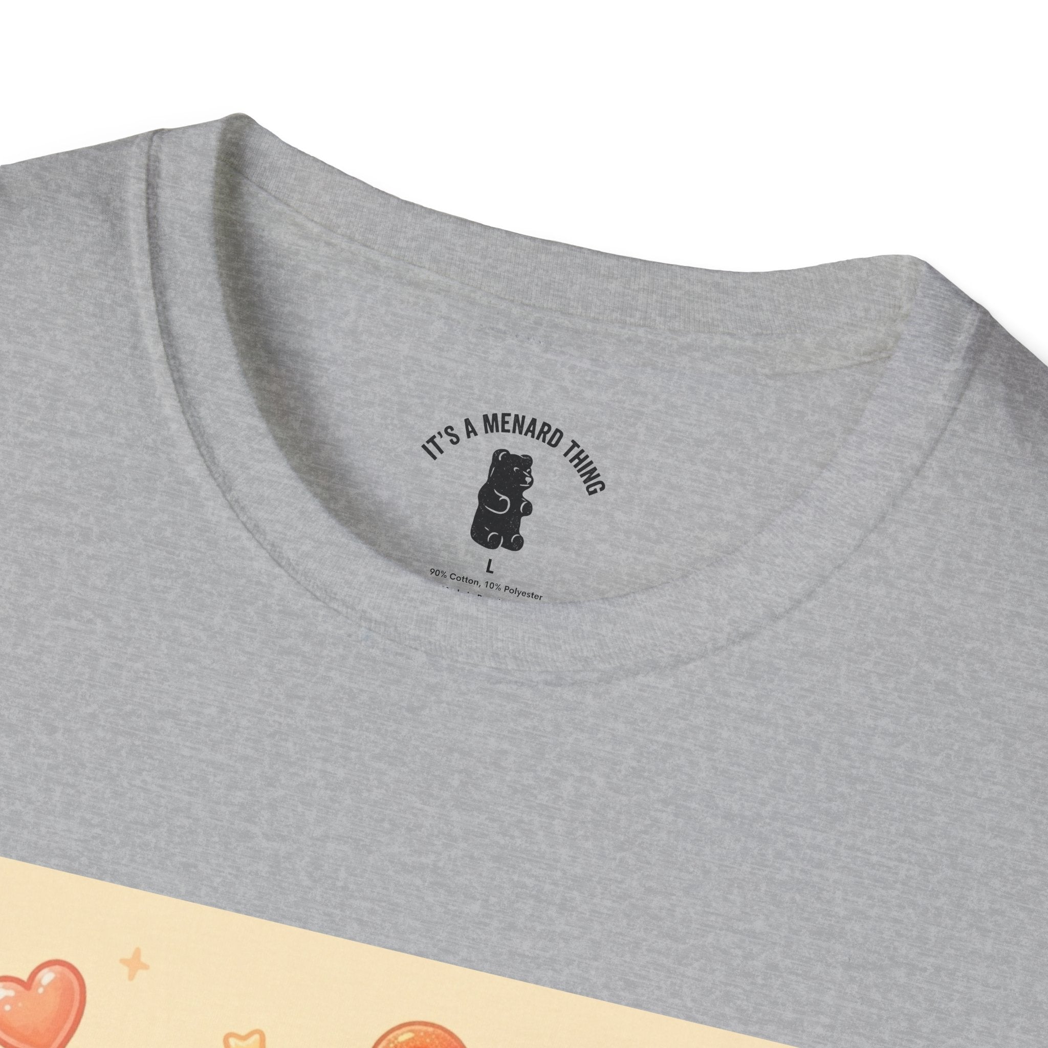 Peach Ring Gooey Gummy Bear- Cute Graphic T-Shirt