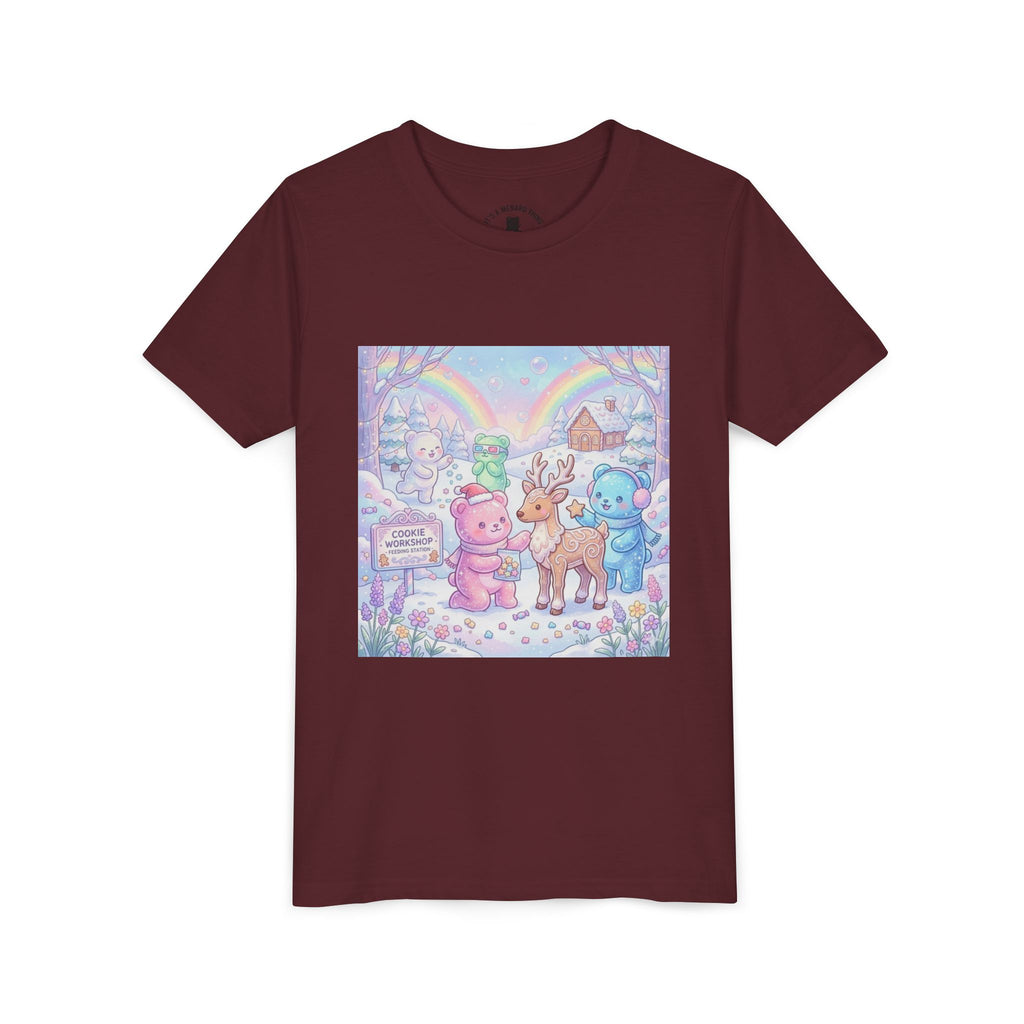 Gooey Gummies Feed Reindeer Graphic Youth Shirt