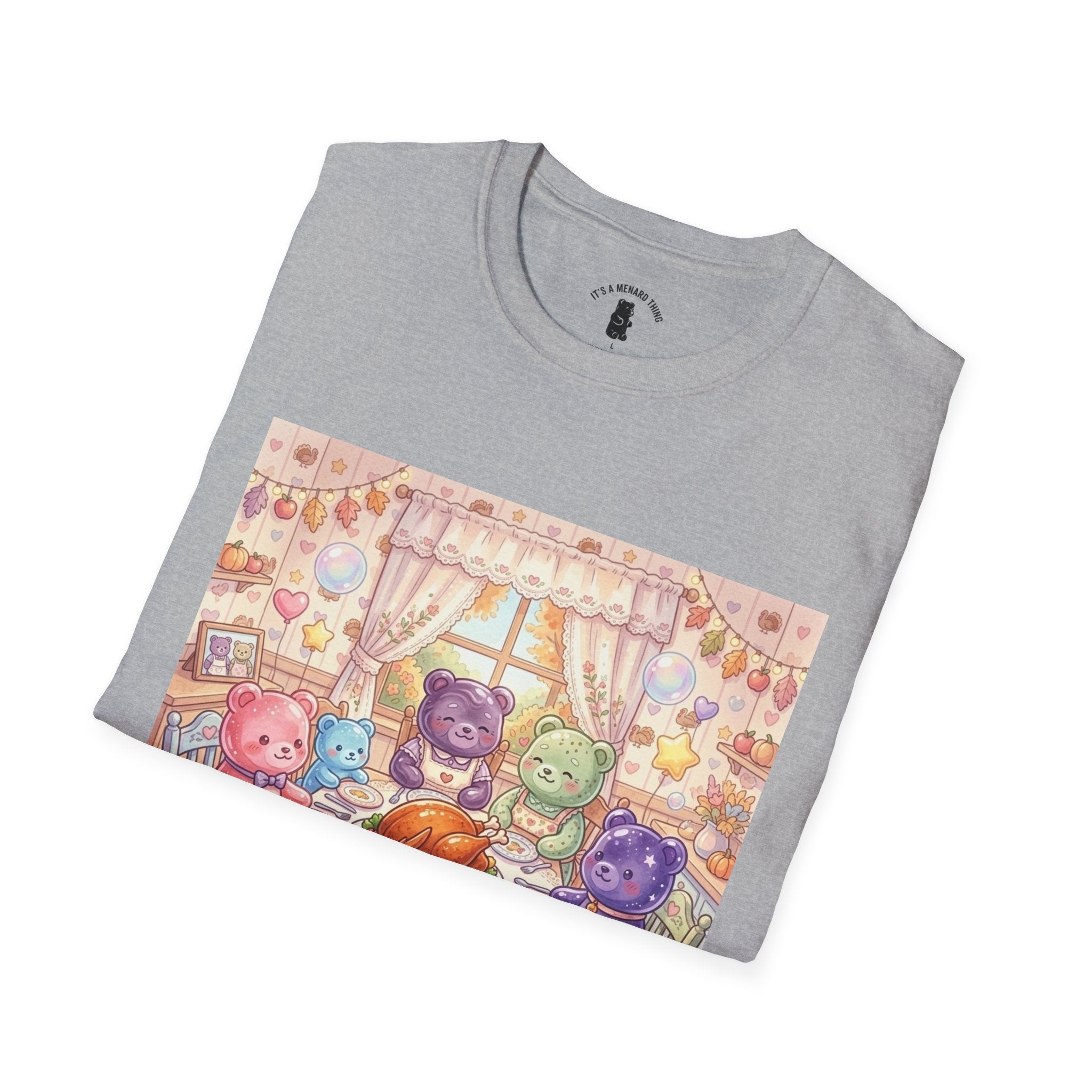 Thanksgiving with the Gummy family, Gooey Gummy Friends- Kawaii Graphic T-Shirt