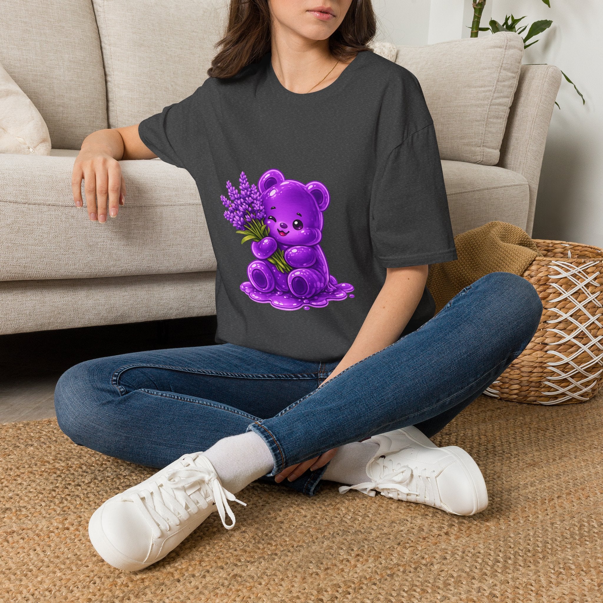 Special Lavender flower, Oozy Bear Gummy Friend- Graphic Shirt