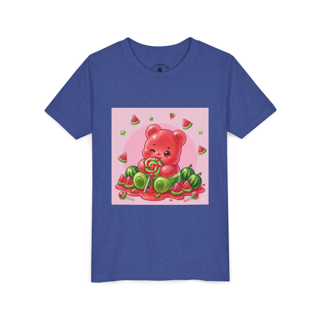 Watermelon Swirl Lollipop Gooey Gummy Bear- Youth Shirt