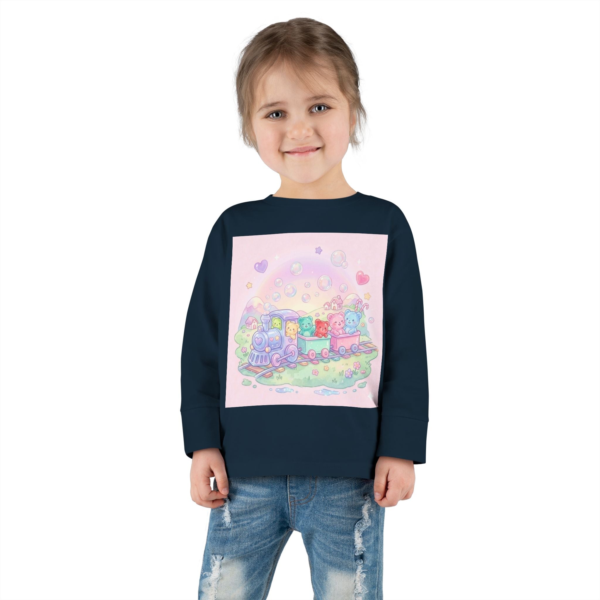 Choo-Choo Train with Friends, Oozy Bear Gummy Fun Trip- Graphic Long Sleeve Shirt