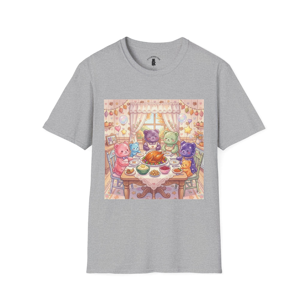Thanksgiving with the Gummy family, Gooey Gummy Friends- Kawaii Graphic T-Shirt