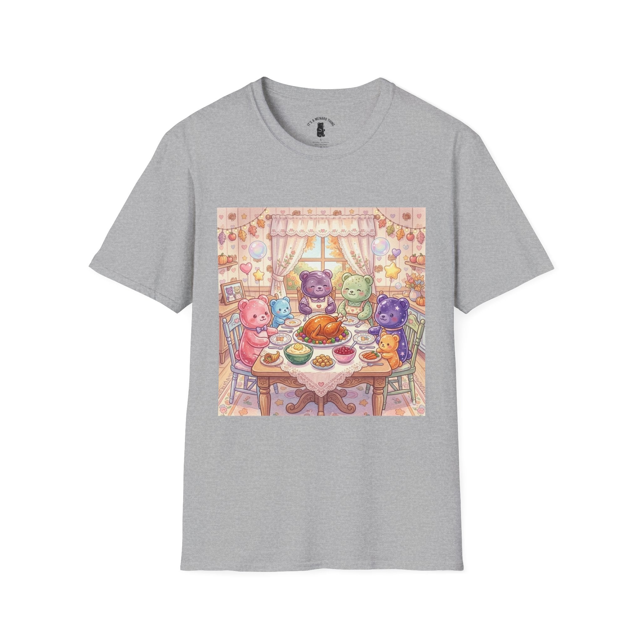 Thanksgiving with the Gummy family, Gooey Gummy Friends- Kawaii Graphic T-Shirt