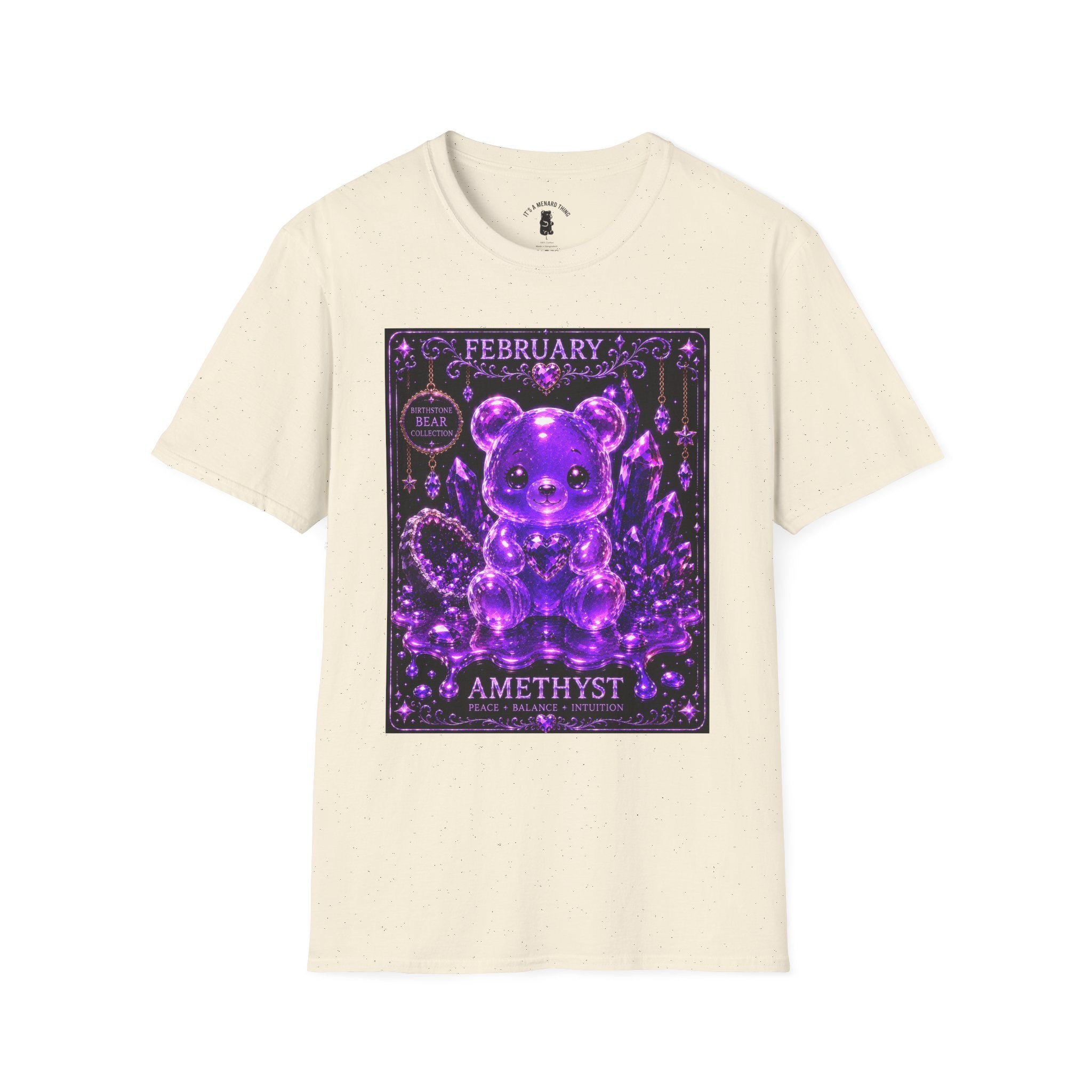 February, Amethyst Birthstone Oozy Bear Friend Special Addition- Graphic