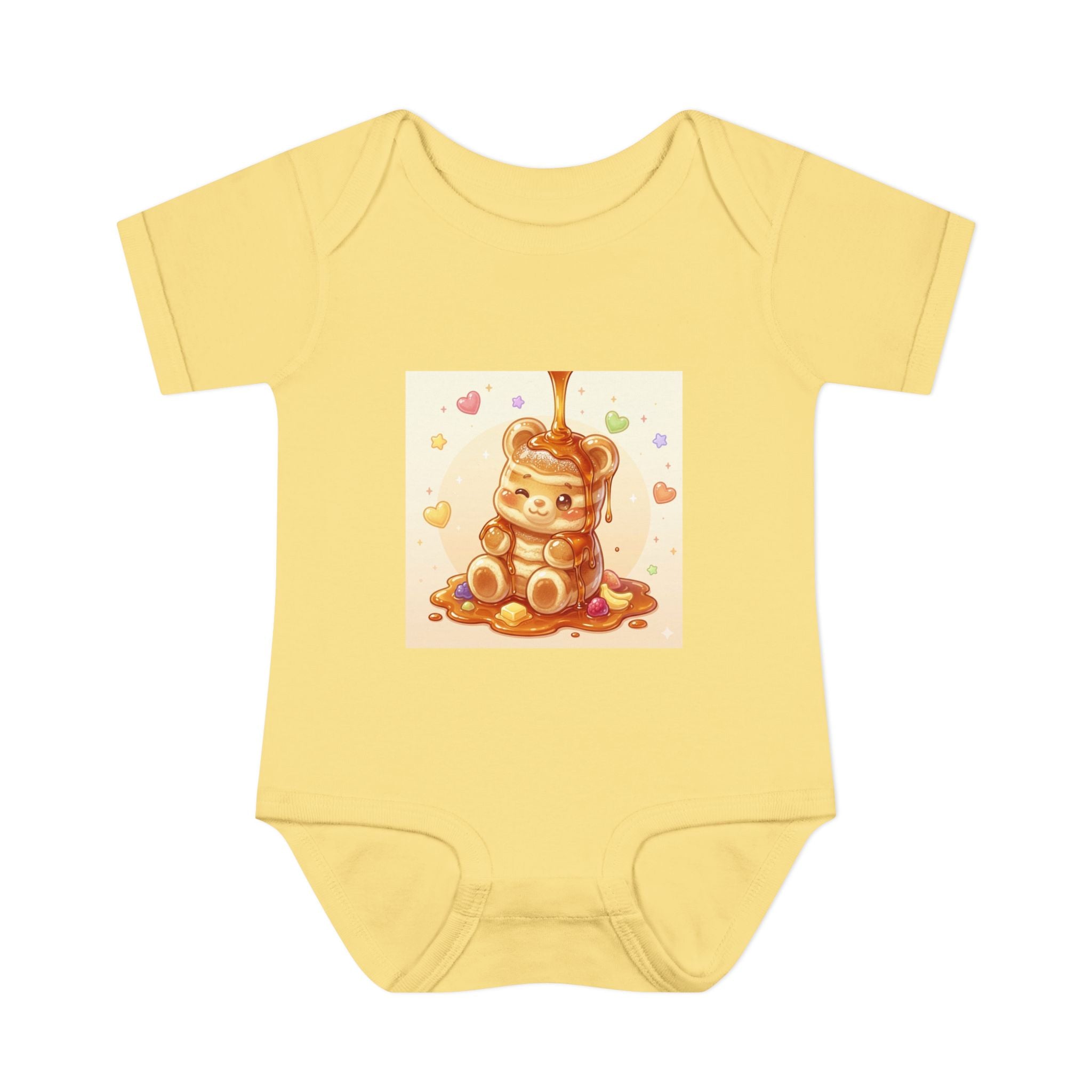Fluffy Gooey Pancake Gummy Bear Baby Bodysuit — Cute Gummy bear Infant Onesie