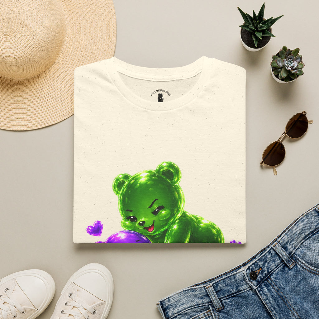 Wrestling Around, Special Neon Addition Oozy Bear Gummy Couple- Graphic Shirt (Adults Only)