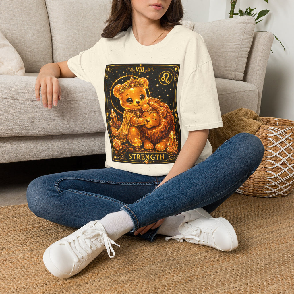 Strength Tarot Golden Lion & Oozy Bear Friend Special Addition- Graphic Shirt