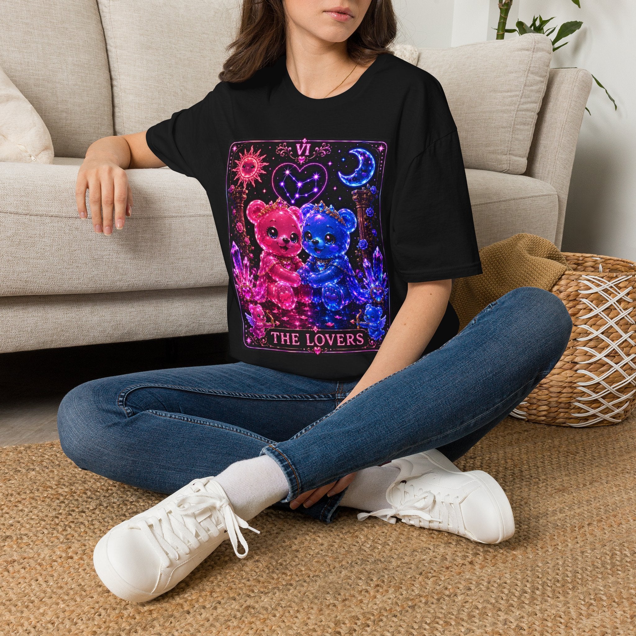 The Lovers Tarot Card Oozy Gummy Bear Special Addition- Graphic Shirt