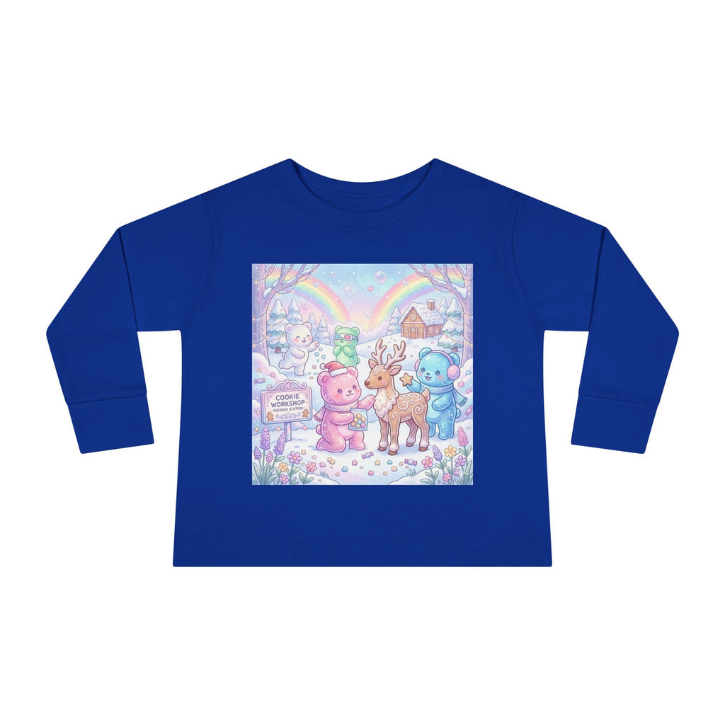 Feeding the Reindeer, Oozy Bear Friends Special Holiday- Graphic Long Sleeve Shirt