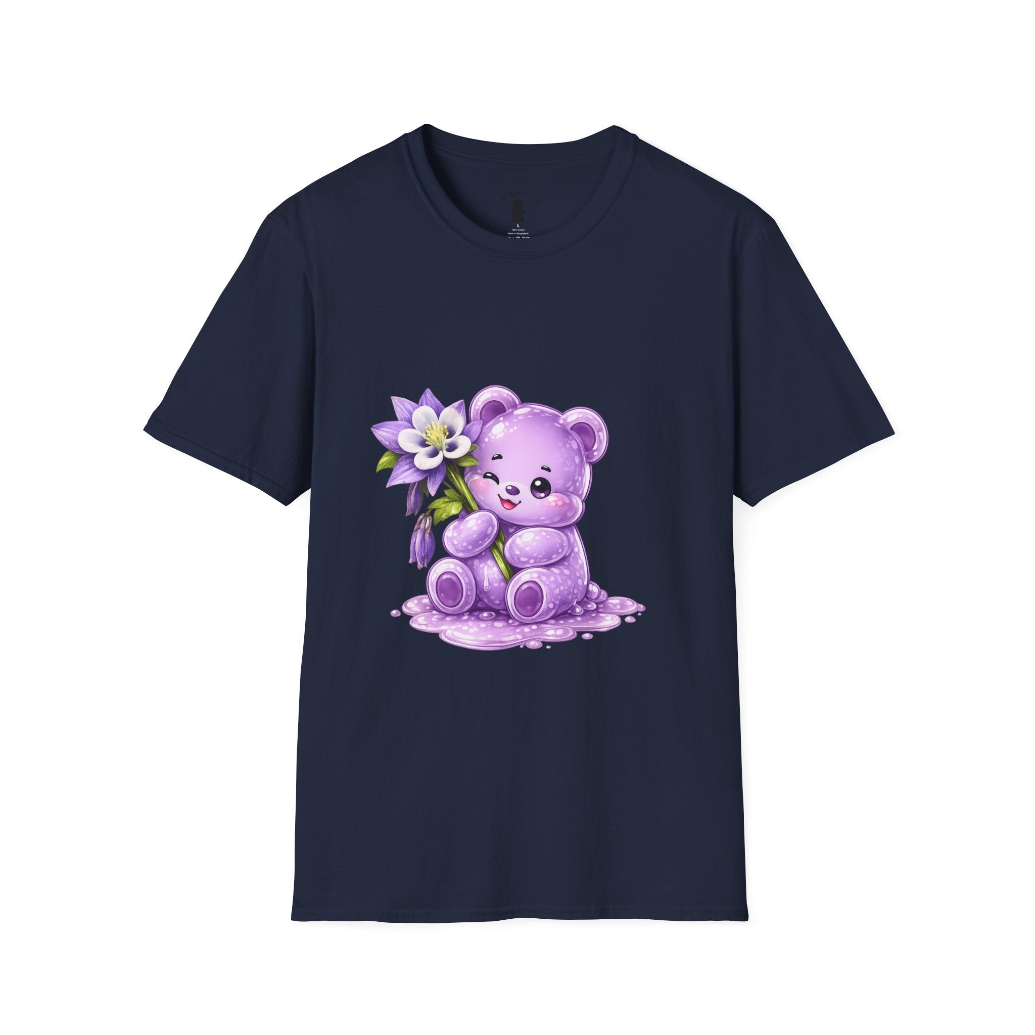 Pretty Purple Flower, Special Oozy Bear Gummy- Graphic Shirt