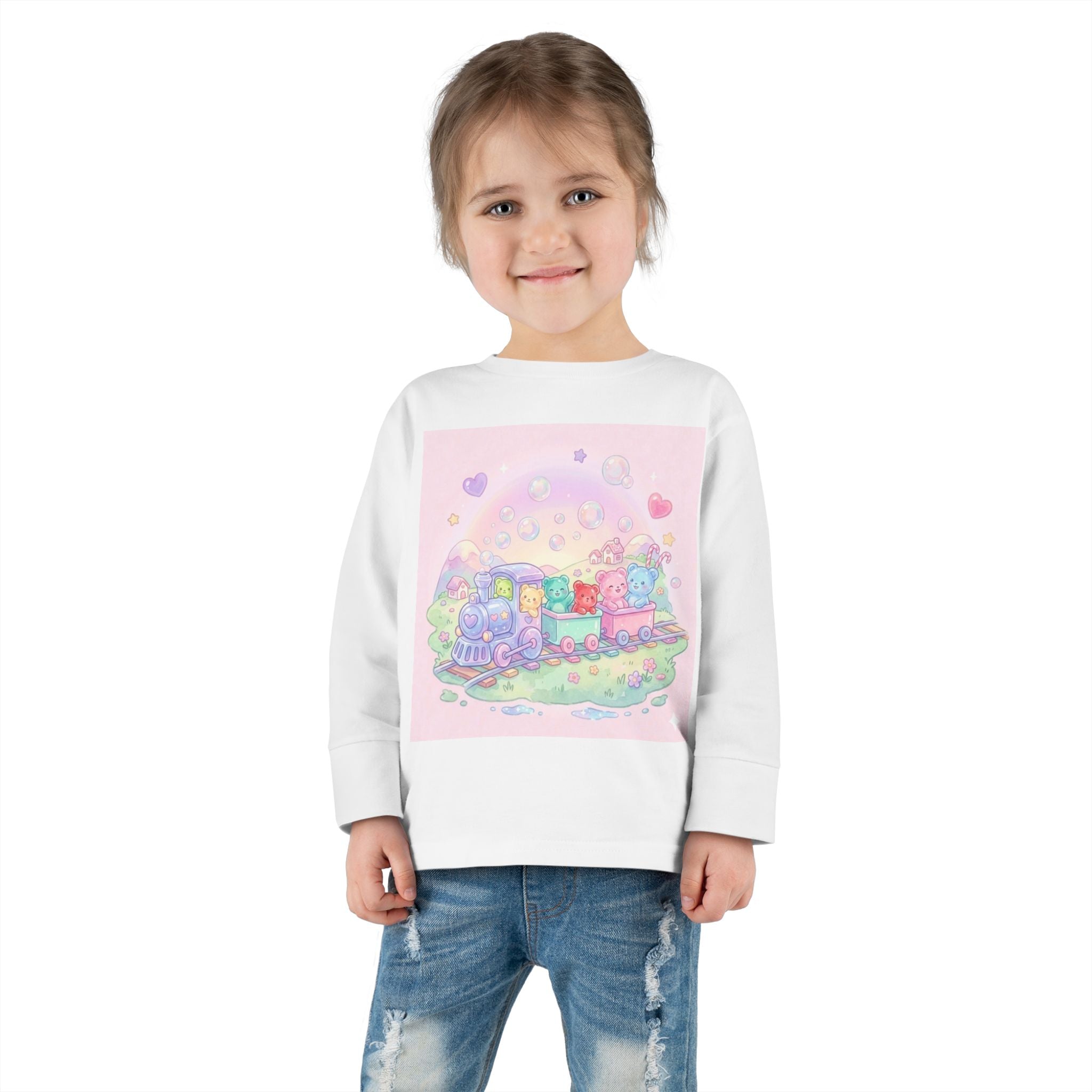 Choo-Choo Train with Friends, Oozy Bear Gummy Fun Trip- Graphic Long Sleeve Shirt