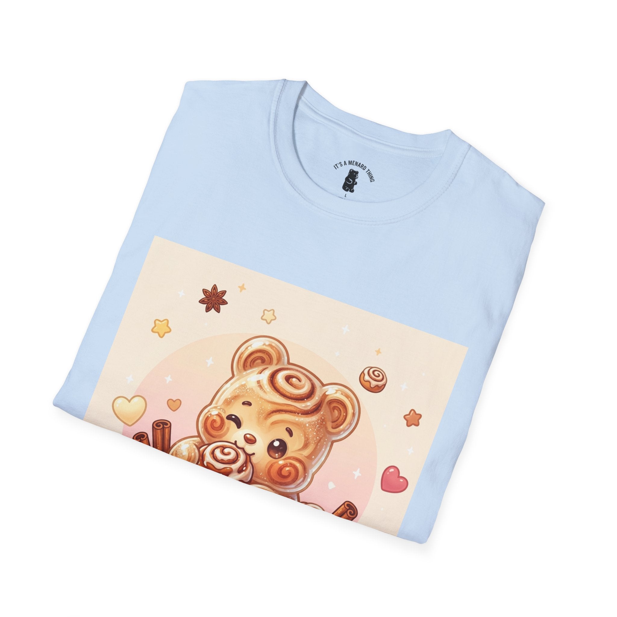 Warm Fresh Baked Cinnamon Rolls, Frosted Gooey Gummy Bears — Cute Cozy Graphic Tee
