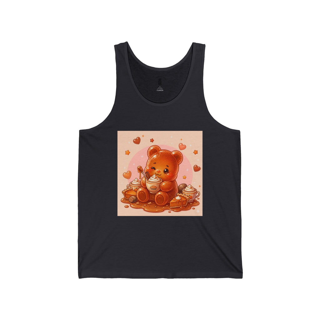 Pumpkin Pie &  Spiced Latte, Orange Gooey Gummy Bear — Kawaii Graphic Tank Top