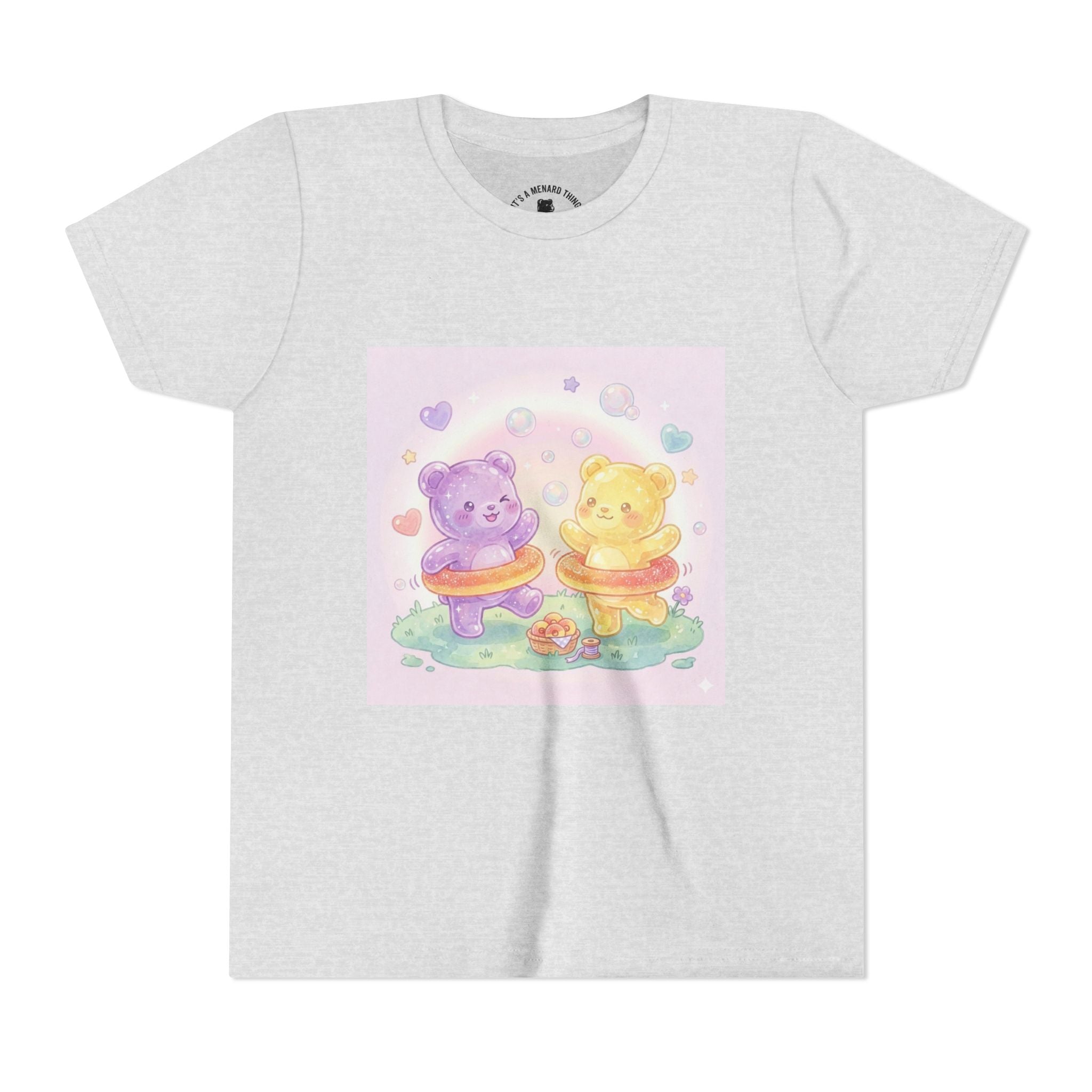 Friendship Peach ring Hula-Hoop Gooey Gummies- Graphic Kids T-Shirt