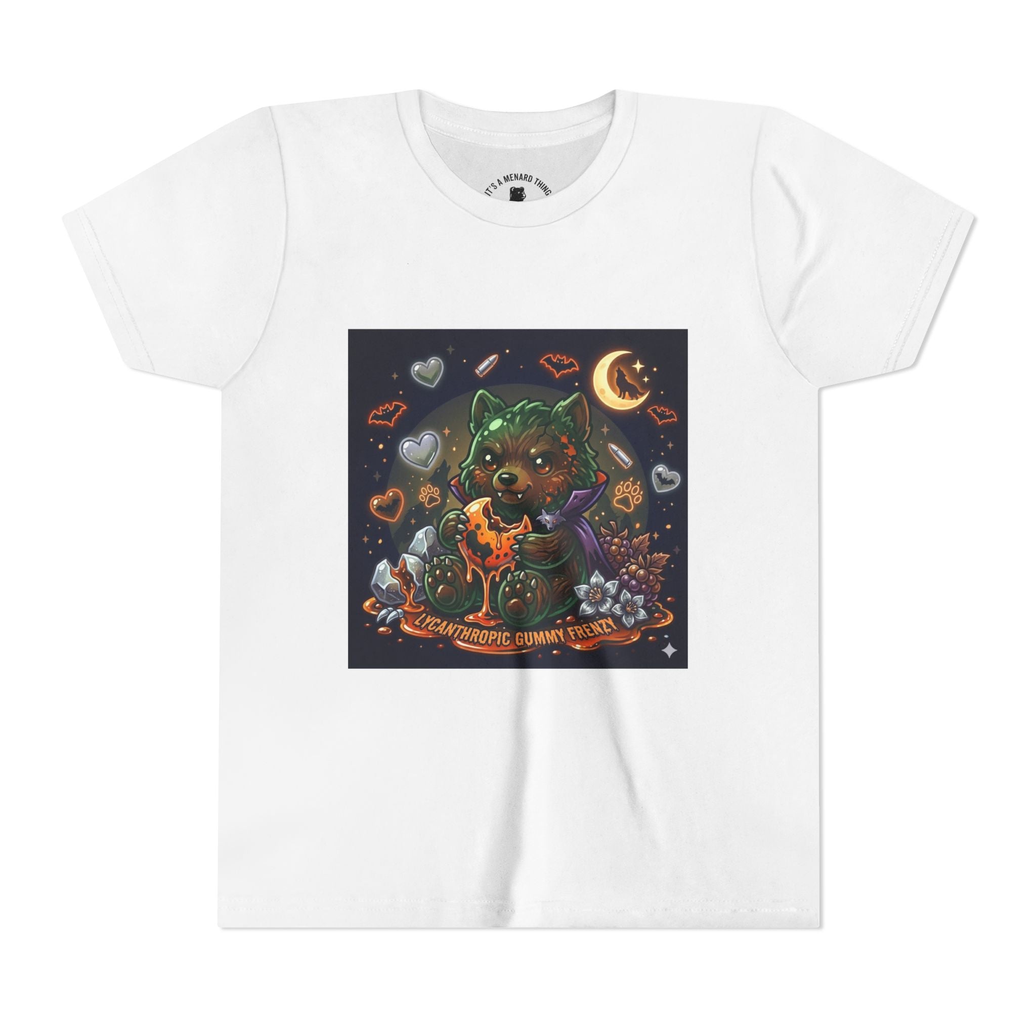 Halloween Werewolf Gooey Gummy Bear- Youth T-Shirt