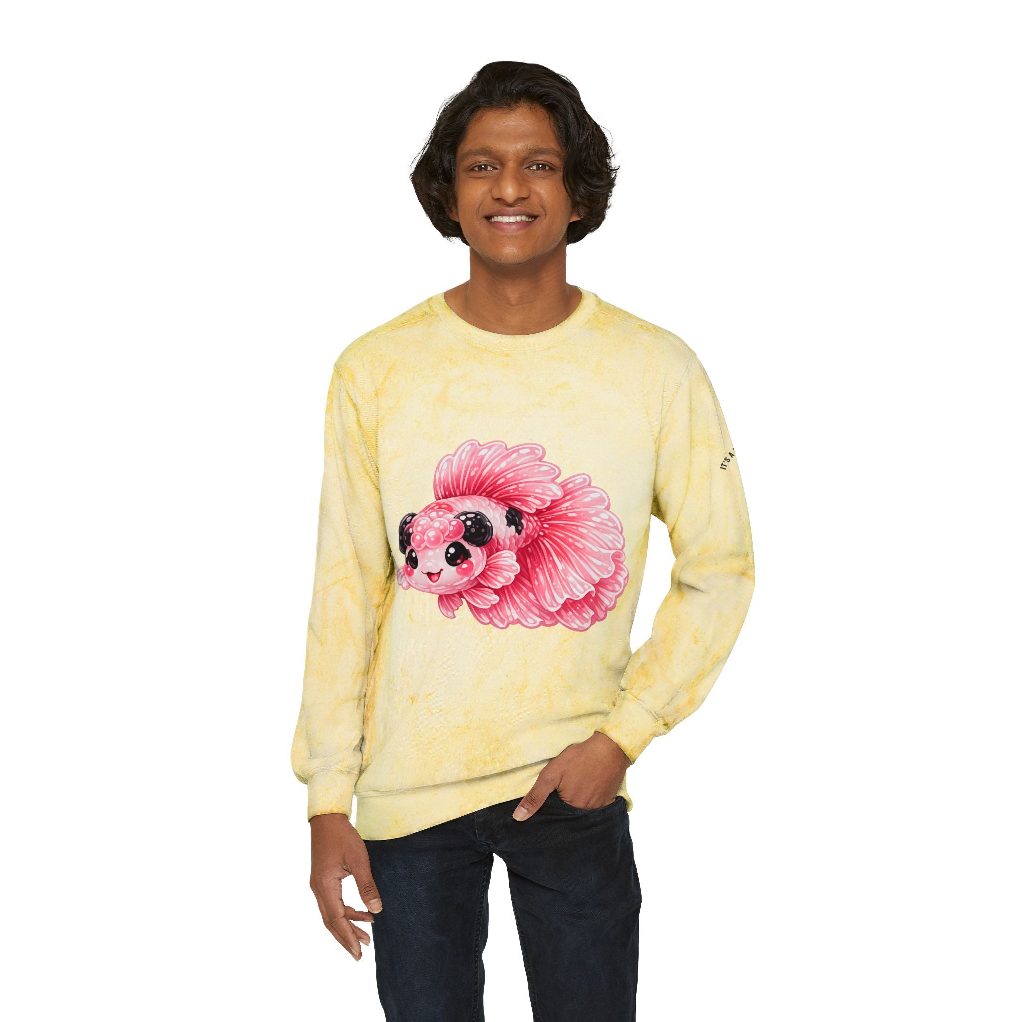 Pink Betta Fish Special Addition graphic Sweatshirt