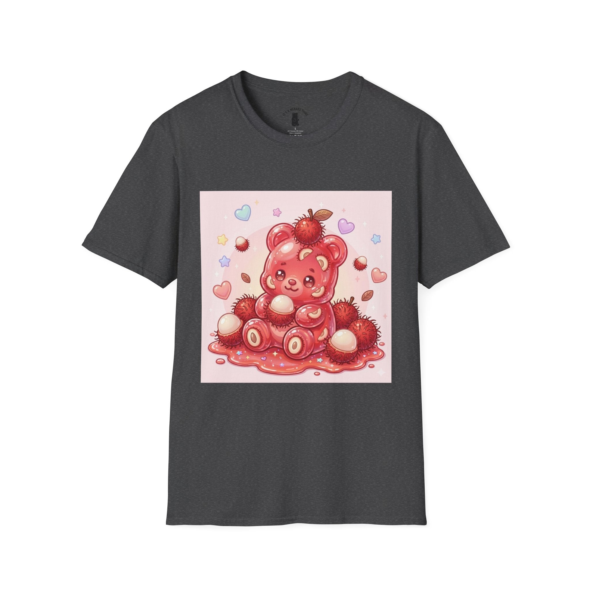 Frech Lychee Fruit, Yummy Oozy Gummy Bear Friend— Kawaii Graphic Shirt