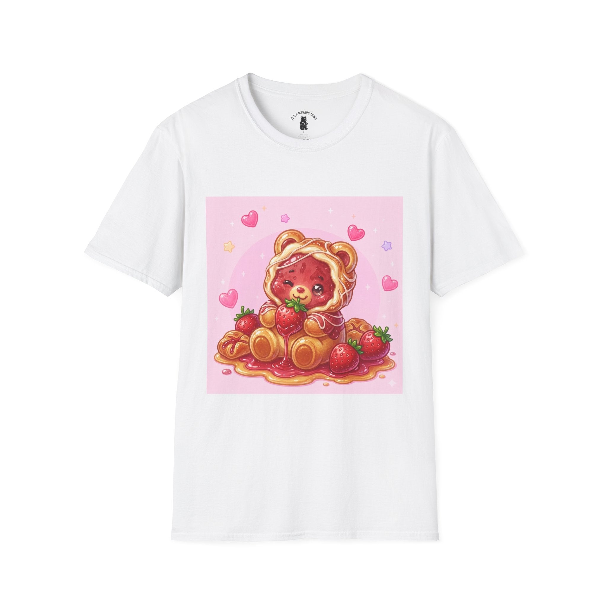 Strawberry Danish Gooey Gummy Bear- Cute Graphic T-Shirt