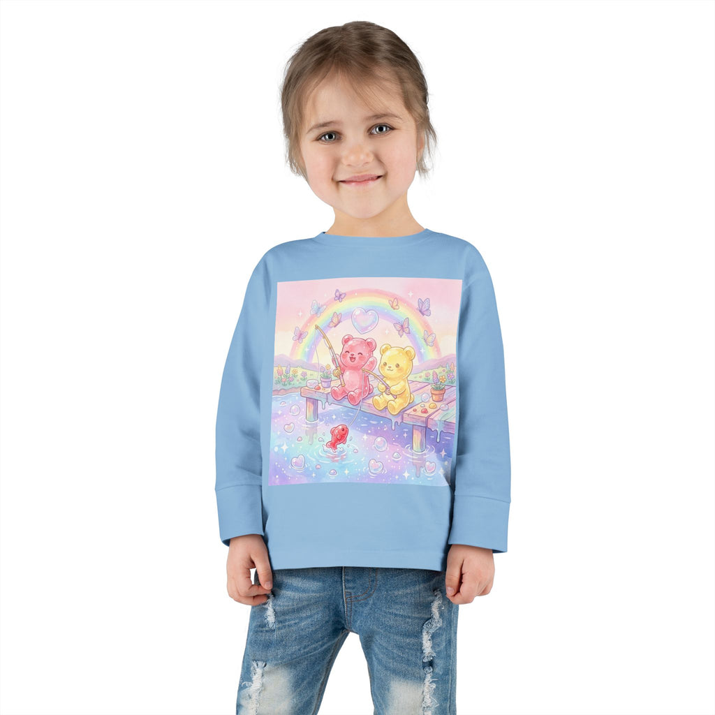 Going Fishing, Oozy Bear Duo Friends- Graphic Long Sleeve Shirt