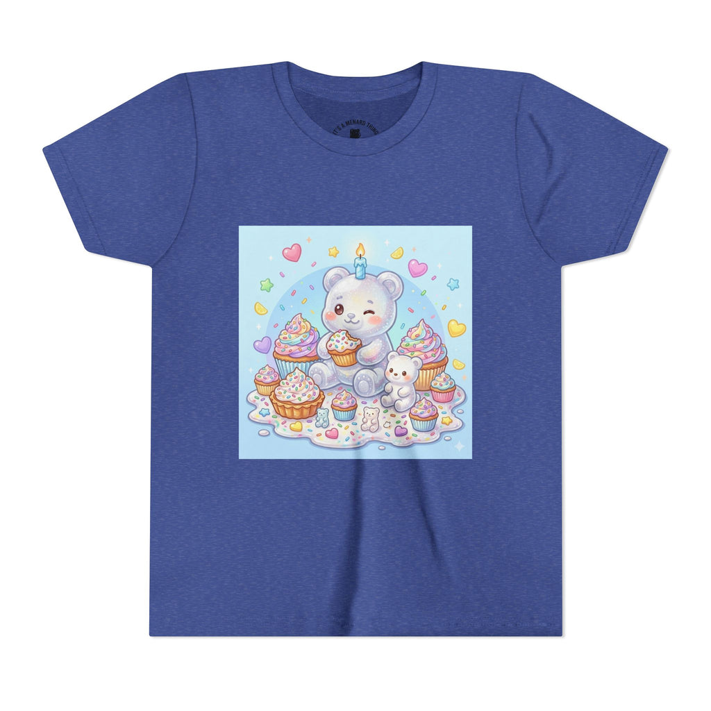 Kawaii Gooey Gummy Birthday Bears — Cute Pastel Dessert Graphic Shirt