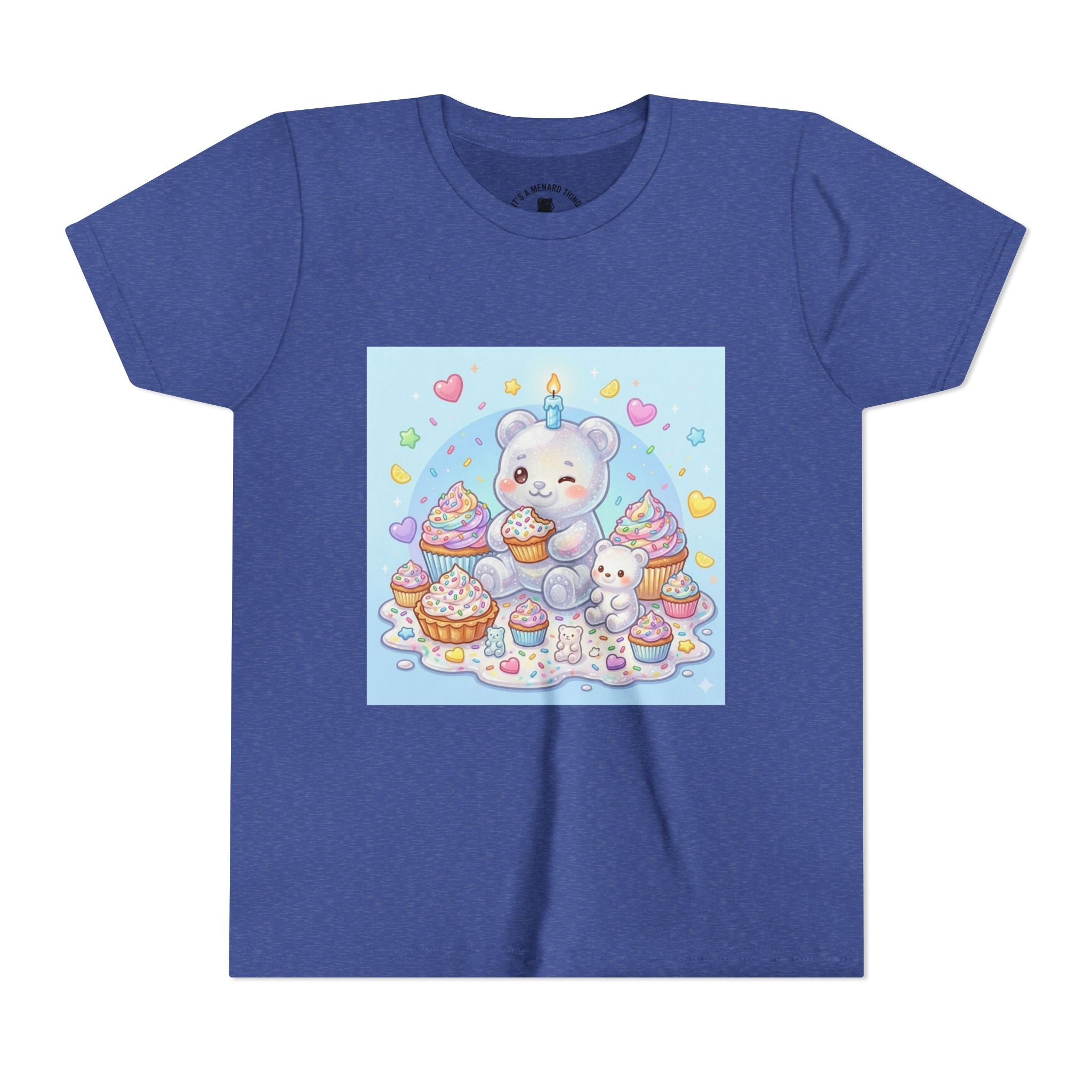 Kawaii Gooey Gummy Birthday Bears — Cute Pastel Dessert Graphic Shirt