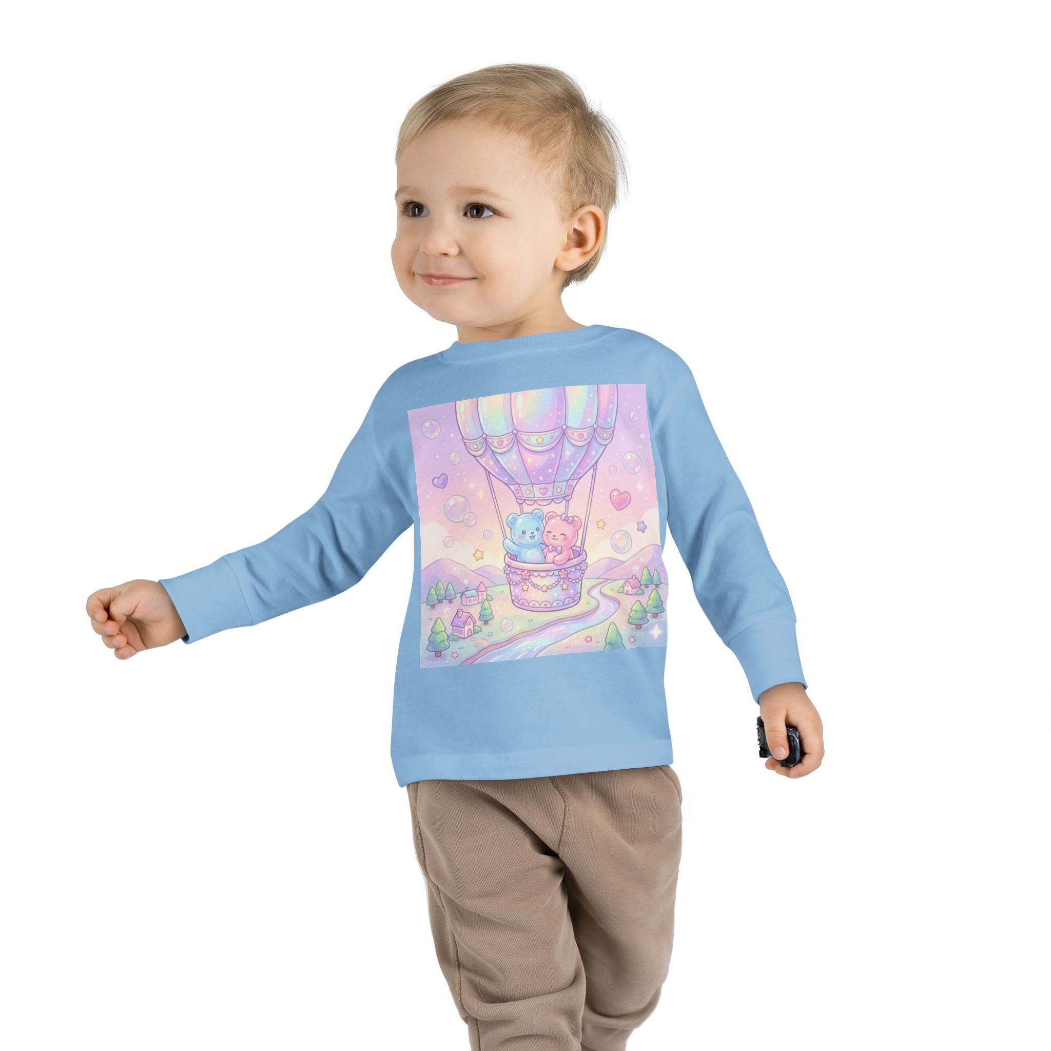 Hot Air Balloon Adventure, Oozy Bear Gummy Friends- Graphic Long Sleeve Shirt