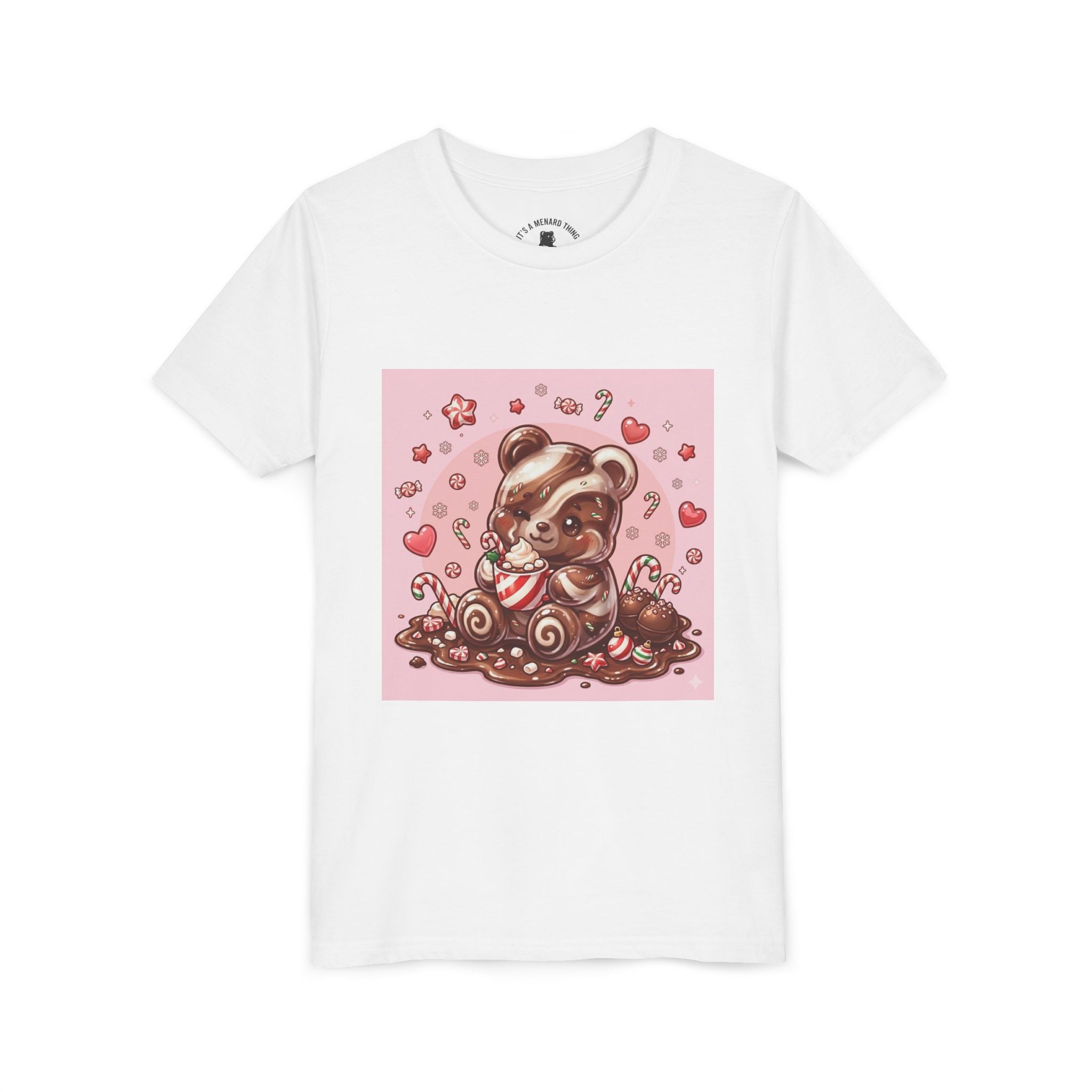 Cute Hot Chocolate Gooey Gummy Bear Holiday Kids Shirt