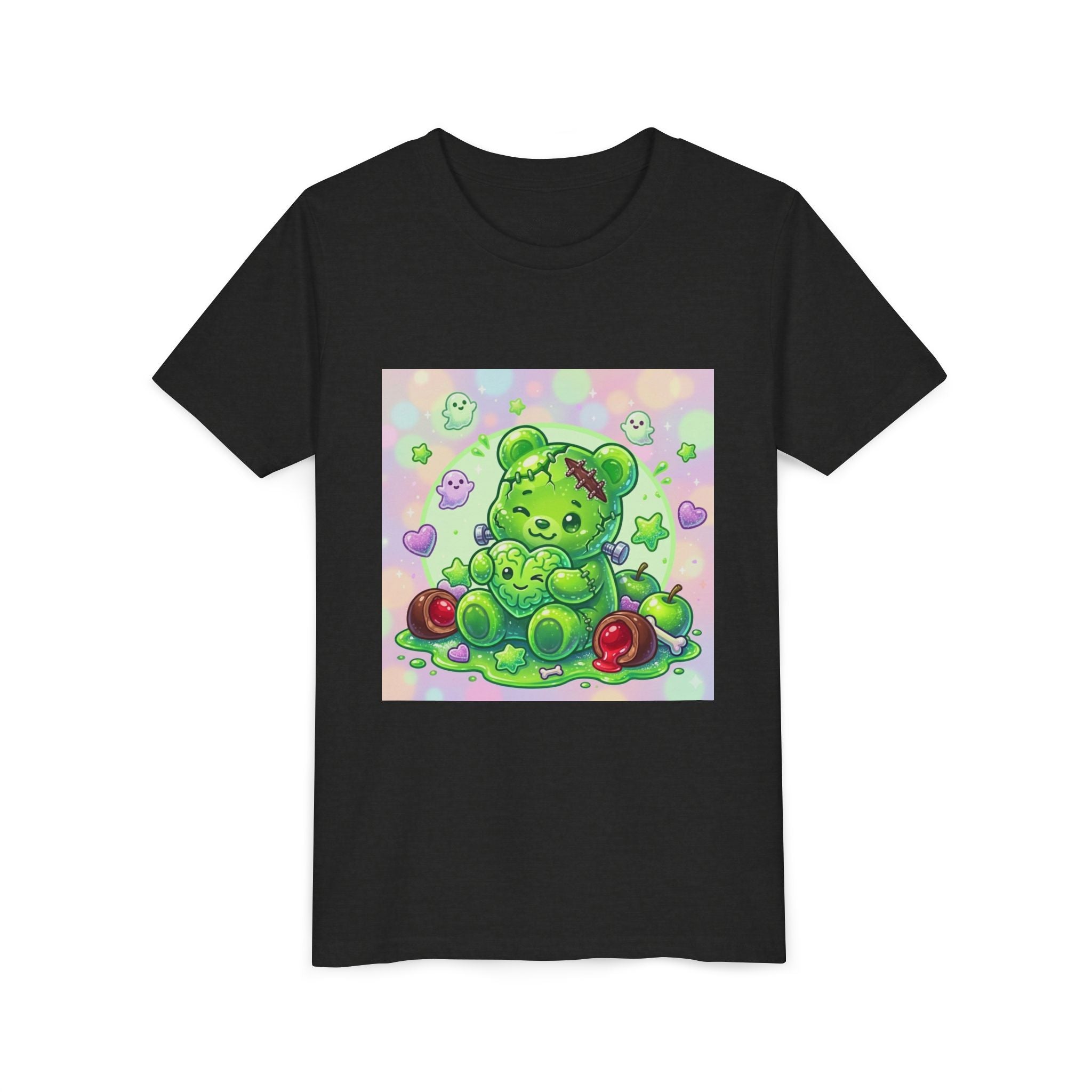 Franken-Gummy-Stein Gooey Bear-Youth Short Sleeve Shirt