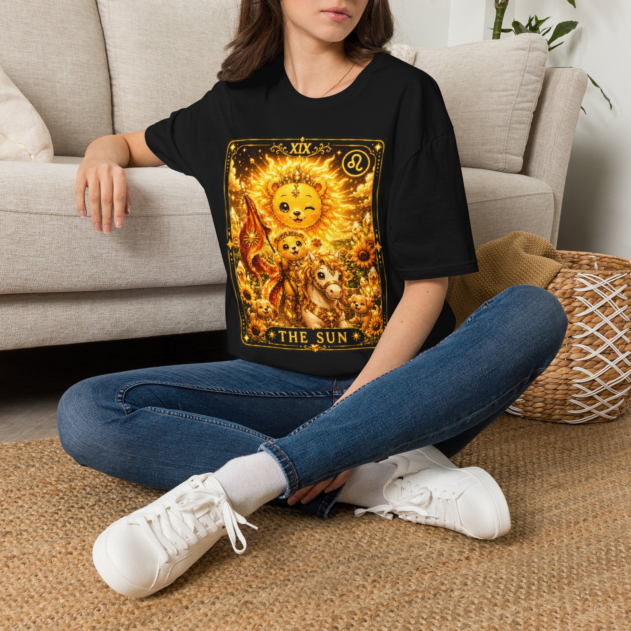 The Sun Tarot Card Golden Oozy Bears Special Addition- Graphic Shirt