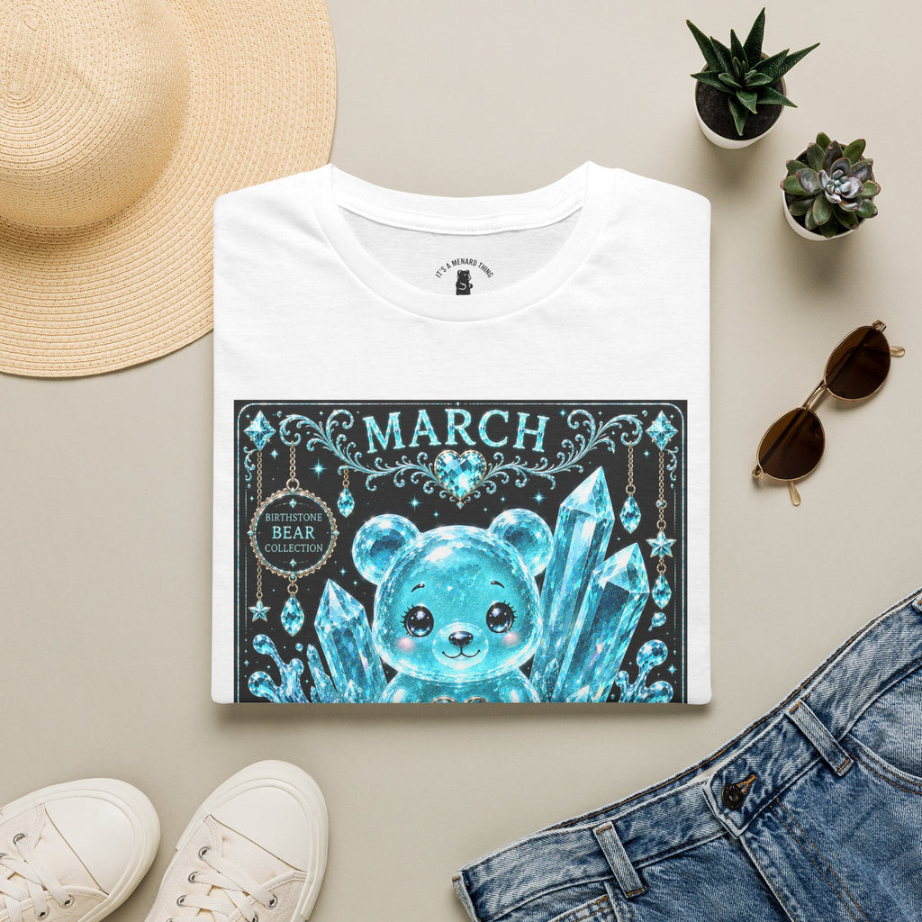 March, Aquamarine Birthstone Oozy Bear Gummy Special Addition- Graphic Shirt