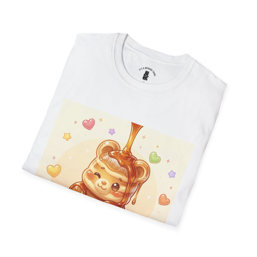 Cute Thick Fluffy Pancake Gooey Gummy Bear — Kawaii Illustration