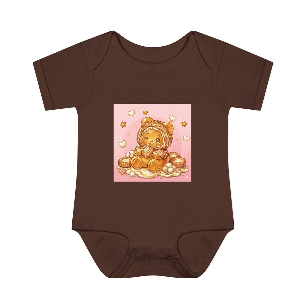 Cheese Danish Gooey Gummy bear in Puff PJs- Baby Onesie