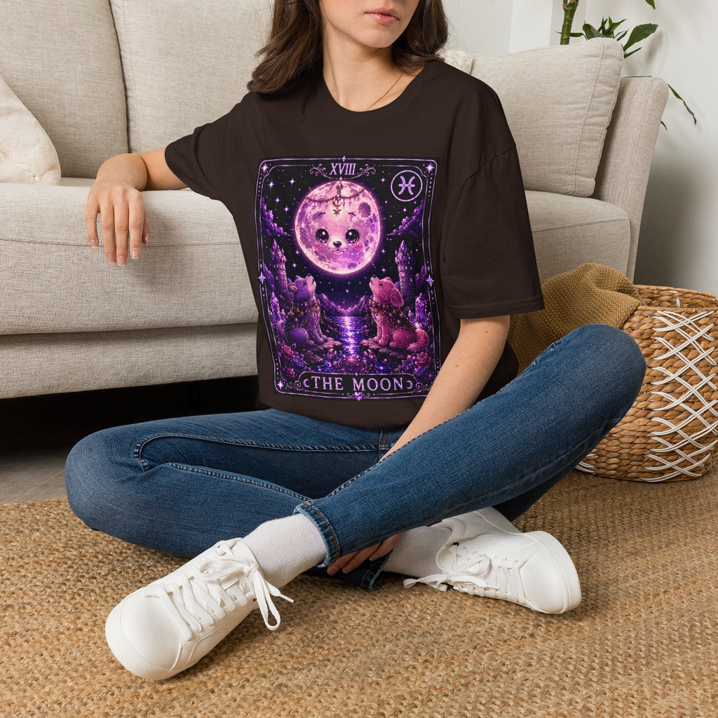 The Moon Tarot Astrological Style Oozy Bear Gummy Friend- Graphic Shirt