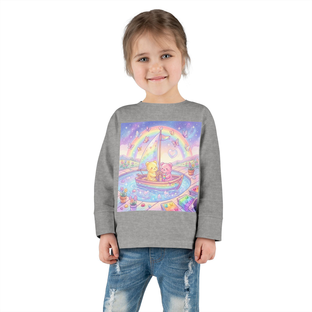 Sail Boating Time, Oozy Bear Dou Friends- Graphic Long Sleeve Shirt