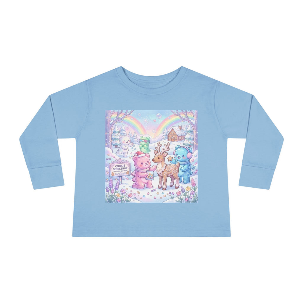 Feeding the Reindeer, Oozy Bear Friends Special Holiday- Graphic Long Sleeve Shirt