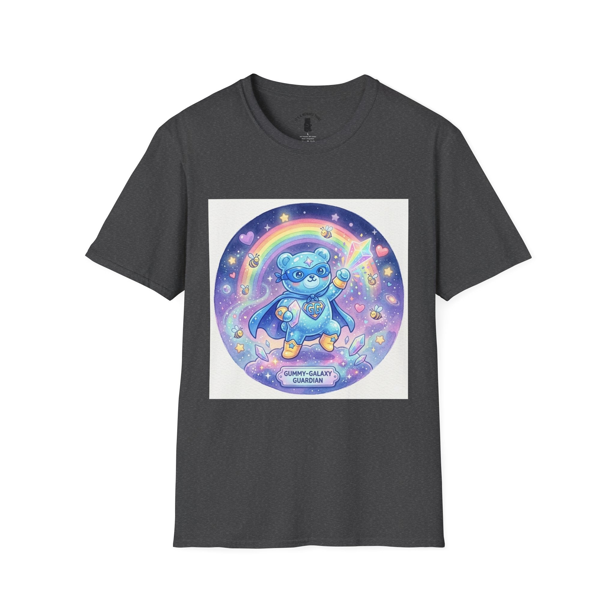 Mighty Super Crystal Gooey Gummy Bear- Kawaii Graphic T-Shirt