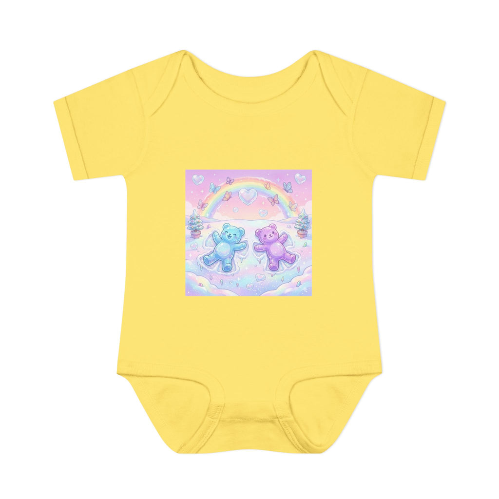 Twin Snow Angel Gooey Gummy Bears Infant Bodysuit — Cute Baby Onesie