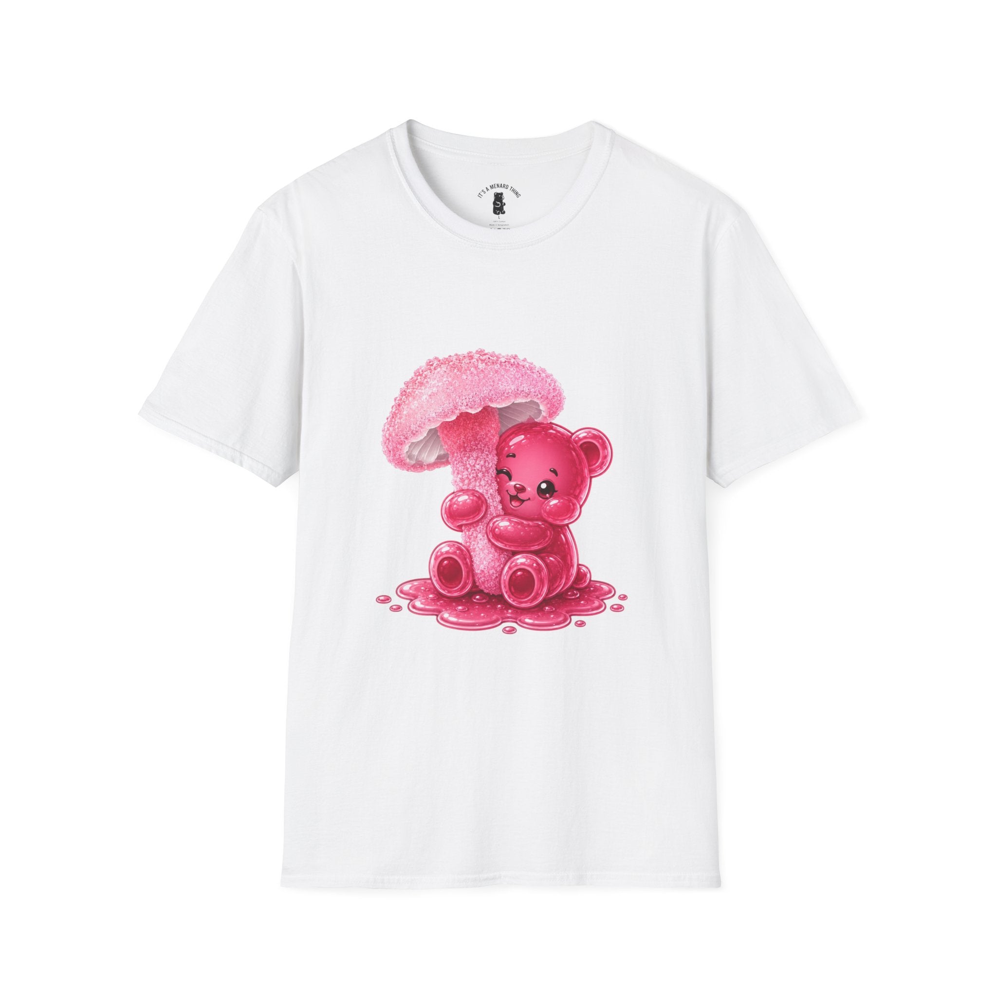 Rare Pink Mushroom Umbrella, Oozy Bear Gummy Friend- Graphic Shirt