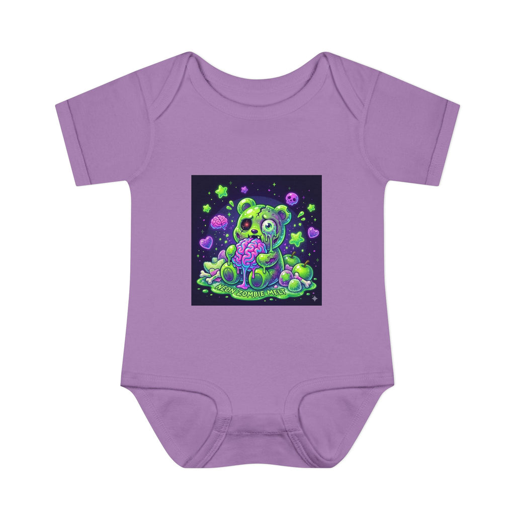 Baby Bodysuit — Neon Zombie Halloween Gooey Gummy Bear