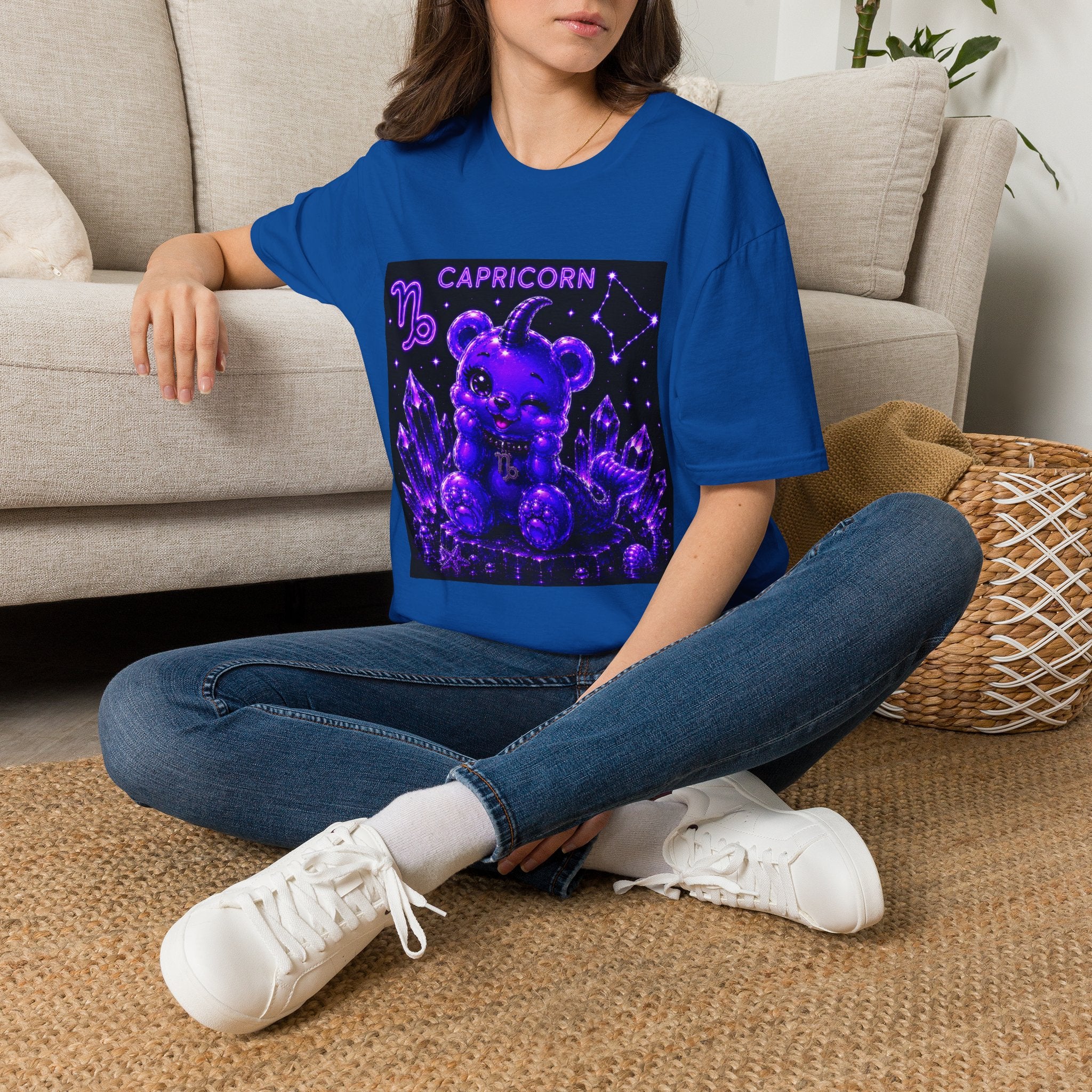Capricorn Zodiac Constellation Oozy Bear Friend- Graphic Shirt