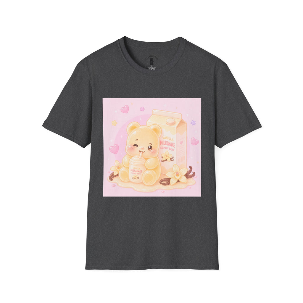Vanilla Milkshake Gooey Gummy Cartoon T-Shirt — Pastel Aesthetic Tee