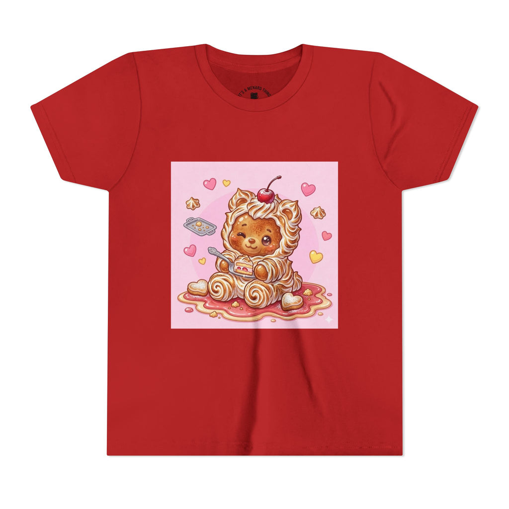 Kawaii Baked Alaska Dessert Gooey Gummy Bear- Kids Tee