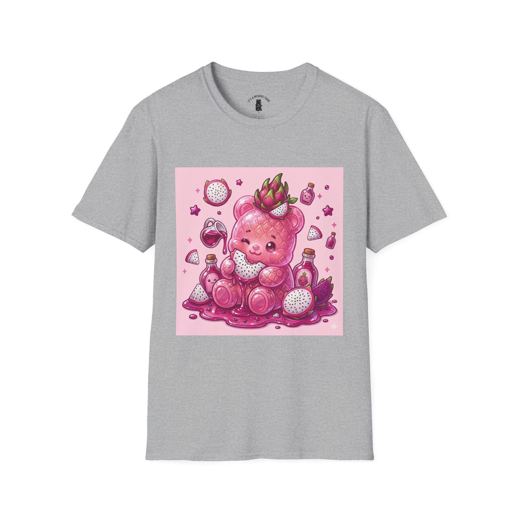 Exotic Pink Dragon Fruit Gooey Gummy Bear  — Adorable Graphic T-Shirt
