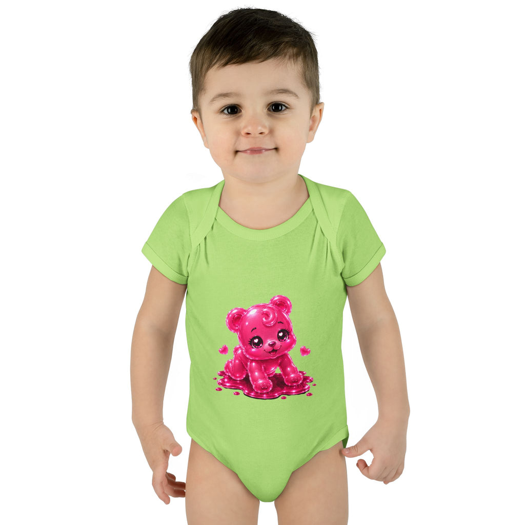 Pink Gummy Bear Infant Bodysuit - Cute Baby Shower Gift