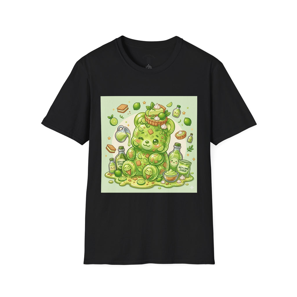 Keylime cream Pie, Exotic Gooey Gummy Bear — Kawaii Illustration T-Shirt