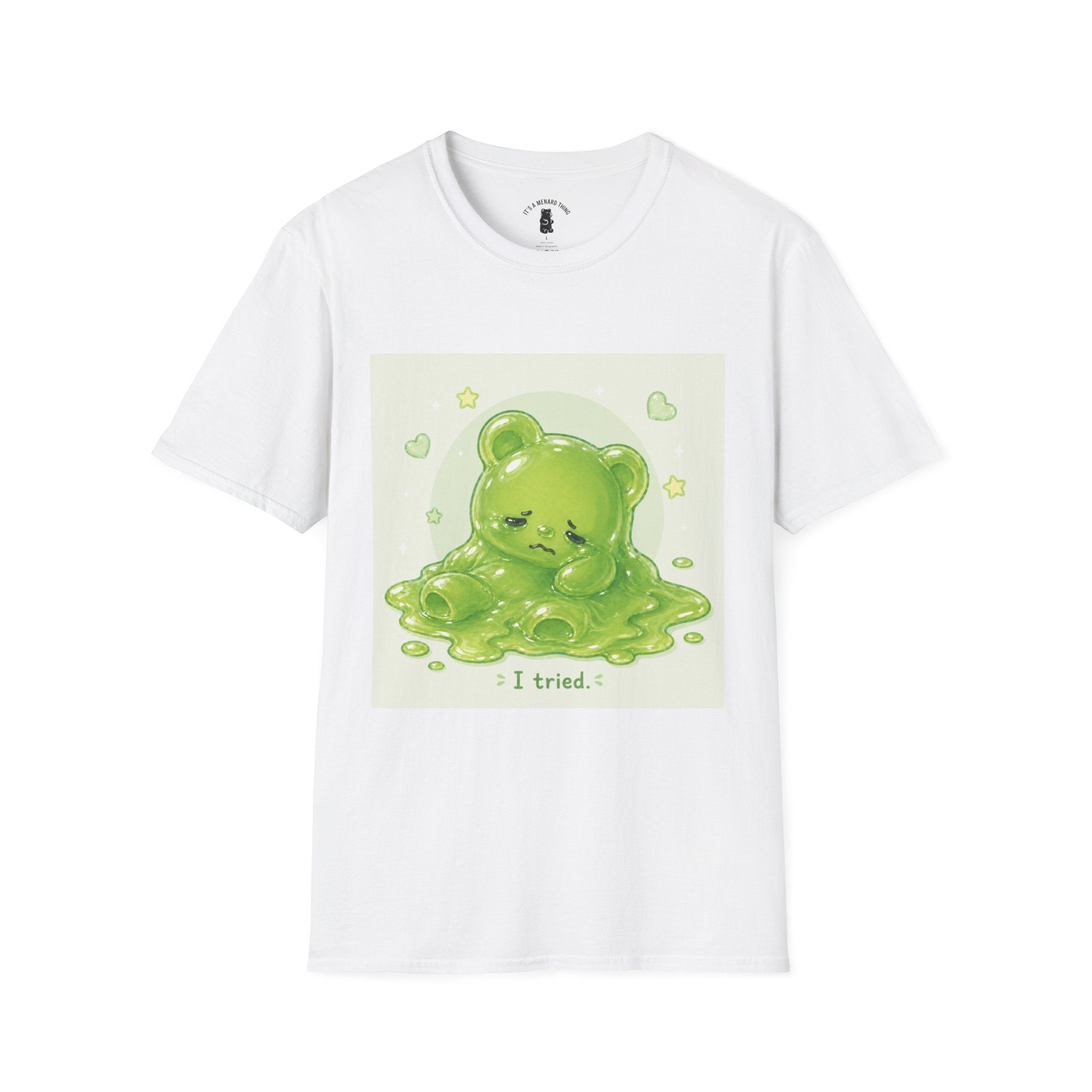 "I Tried." Green Gooey Gummy Bear- Graphic Tee