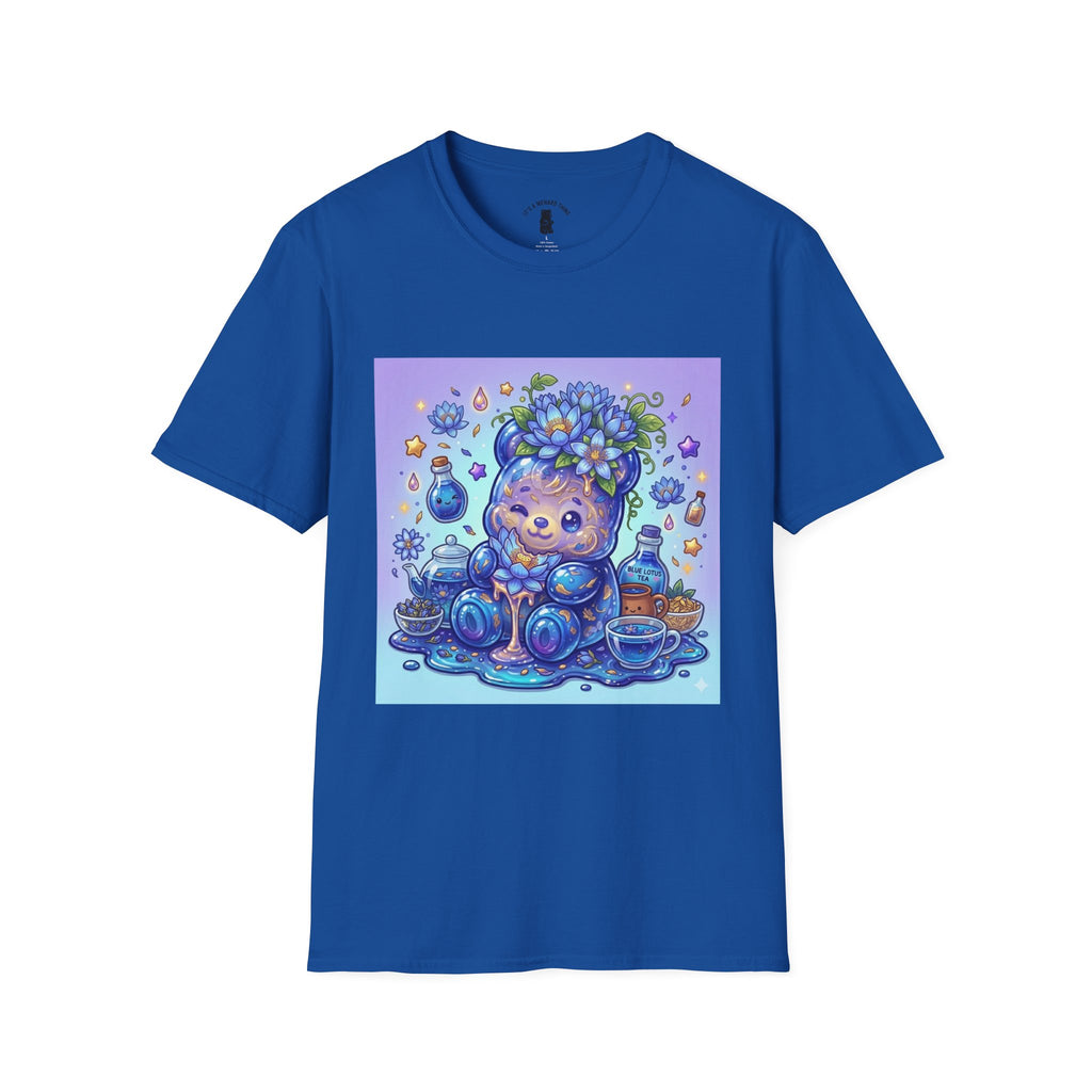 Blue Lotus Tea, Exotic Gooey Gummy Bear — Kawaii Graphic T-Shirt