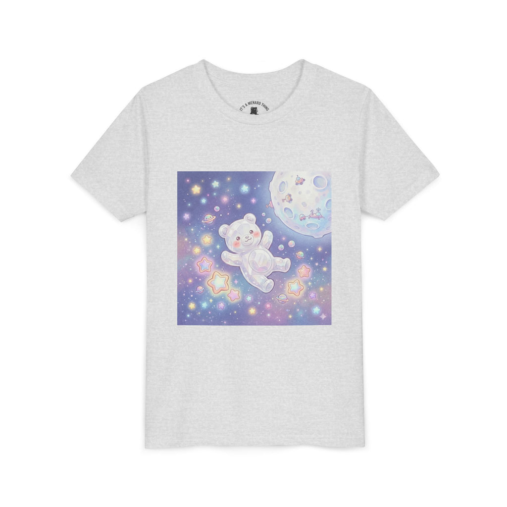 "Float Me to The Moon" Gooey White Crystal Gummy Bear Youth Tee