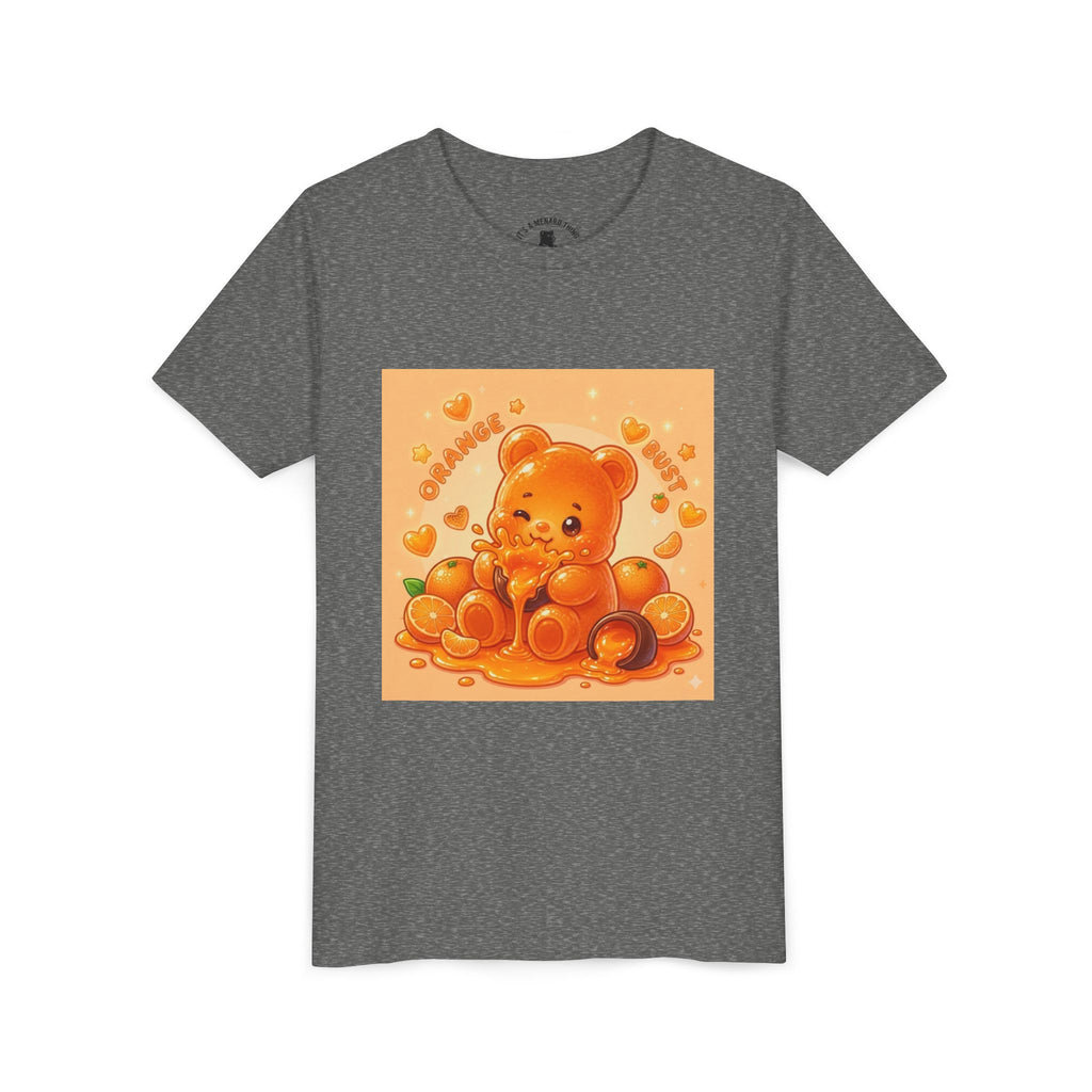 Gooey Orange Gummy Bear Graphic Tee for Kids
